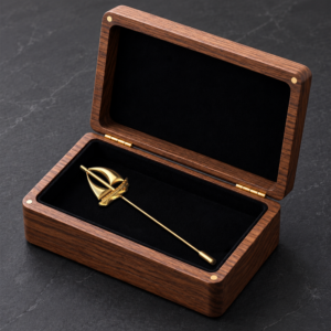 The Voyager Brass Sailing Brooch
