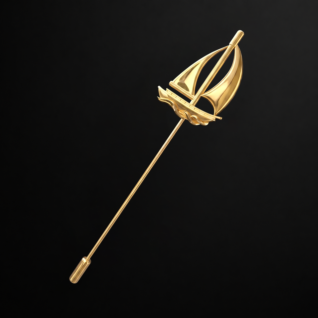 The Voyager Brass Sailing Brooch - 图片 3