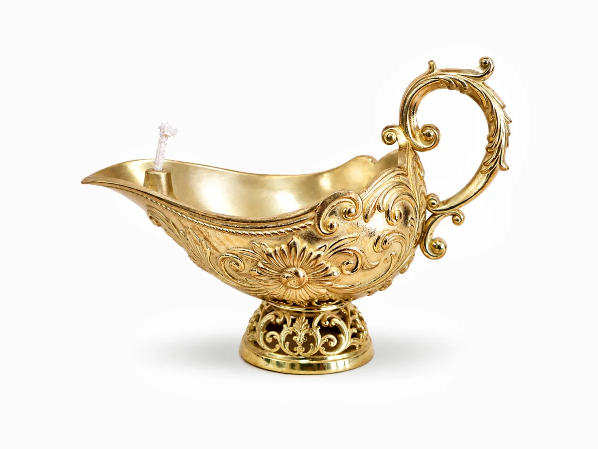 Vintage Brass Decorative Oil Lamp